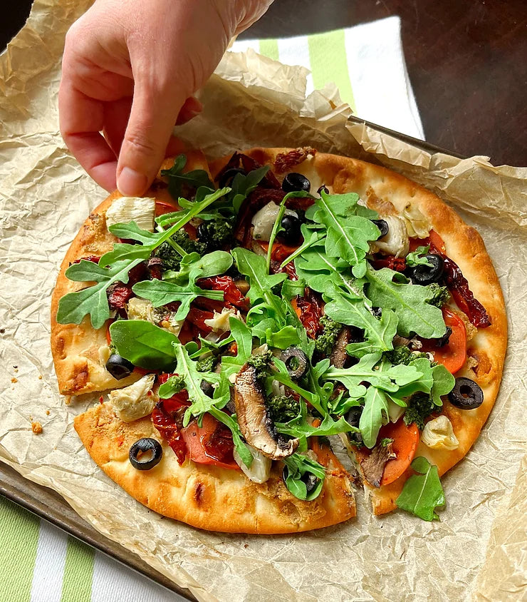Sun-dried Tomato and Basil pizza – Fauxmagerie Zengarry