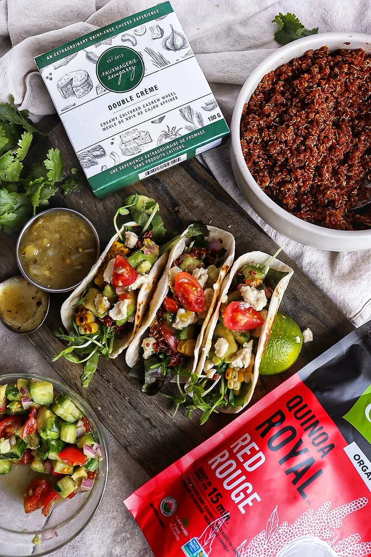 Chipotle Lime Quinoa Tacos – Fauxmagerie Zengarry