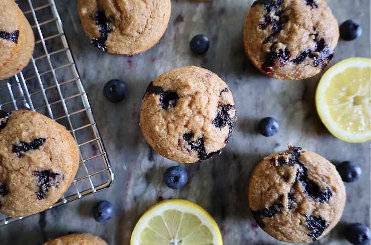 Lemon Blueberry & Rosemary Muffins