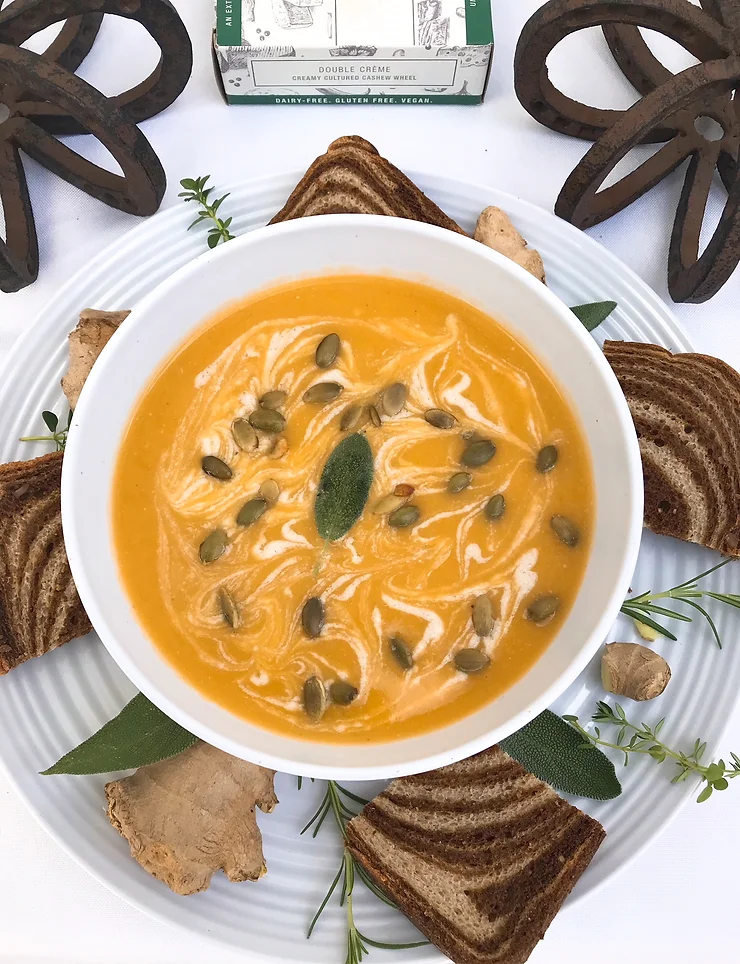 Butternut Squash Double Crème Soup