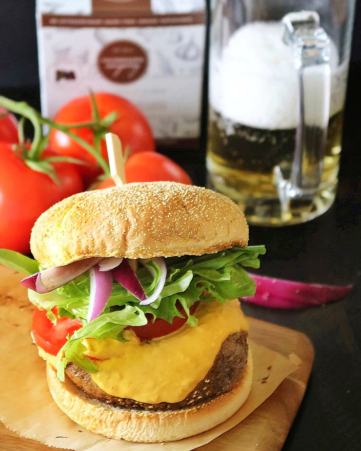 Ale Aged Cheddar Burger